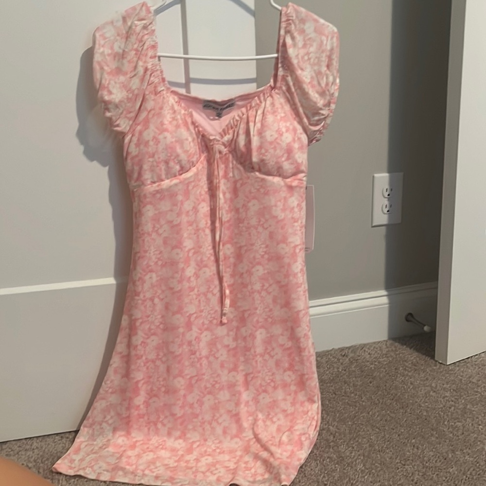 Pink spring dress